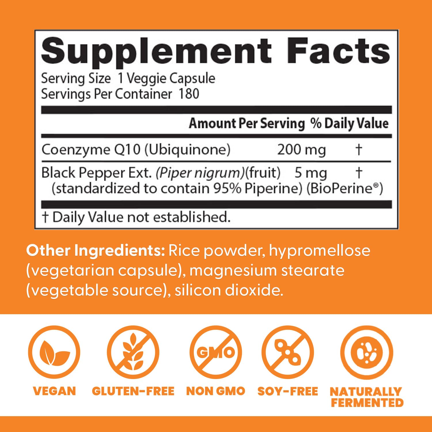 Doctor's Best CoQ10 200 mg with BioPerine - High Absorption

