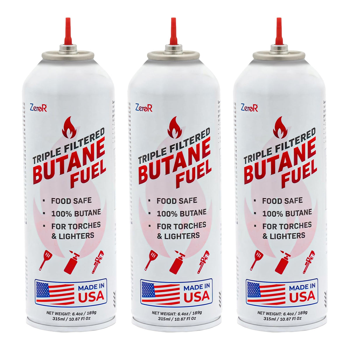 ZeroR Butane Fuel Refill for Torch Lighters – Iso-Butane