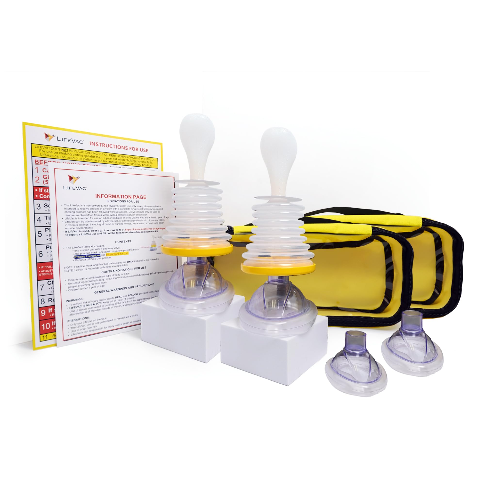 LifeVac Travel Kit Portable Airway Suction Rescue Device