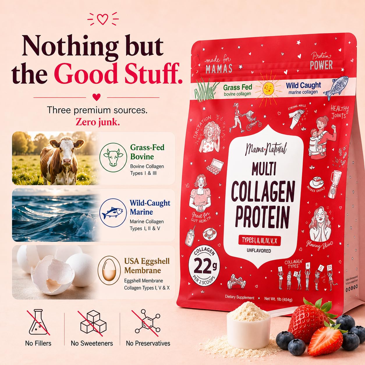 Mama Natural Multi-Collagen Protein Powder

