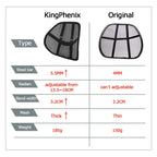 kingphenix Lumbar Support Cushion for Car and Office


