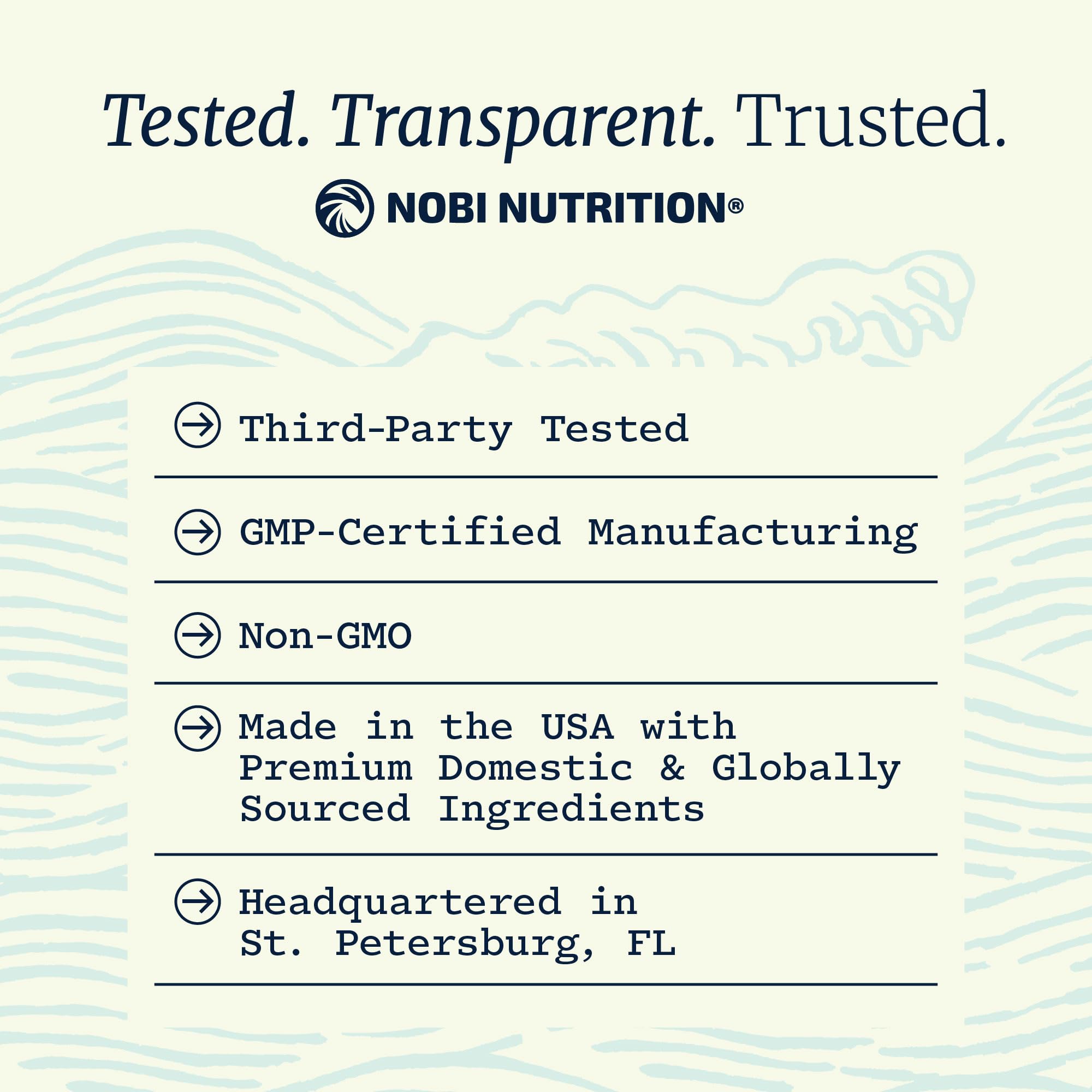 NobI Magnesium Glycinate Supplement | Chelated Absorption

