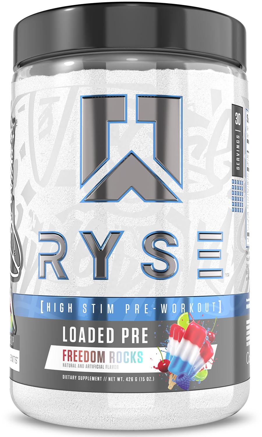 RYSE Loaded Pre Workout Powder - Caffeine, Citrulline & Beta-Alanine