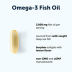 Micro Ingredients Omega-3 Fish Oil Softgels | EPA 540 DHA 360

