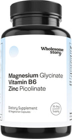 Wholesome Promise Zinc Picolinate & Magnesium Glycinate with B6 – Immune & Hormone Support