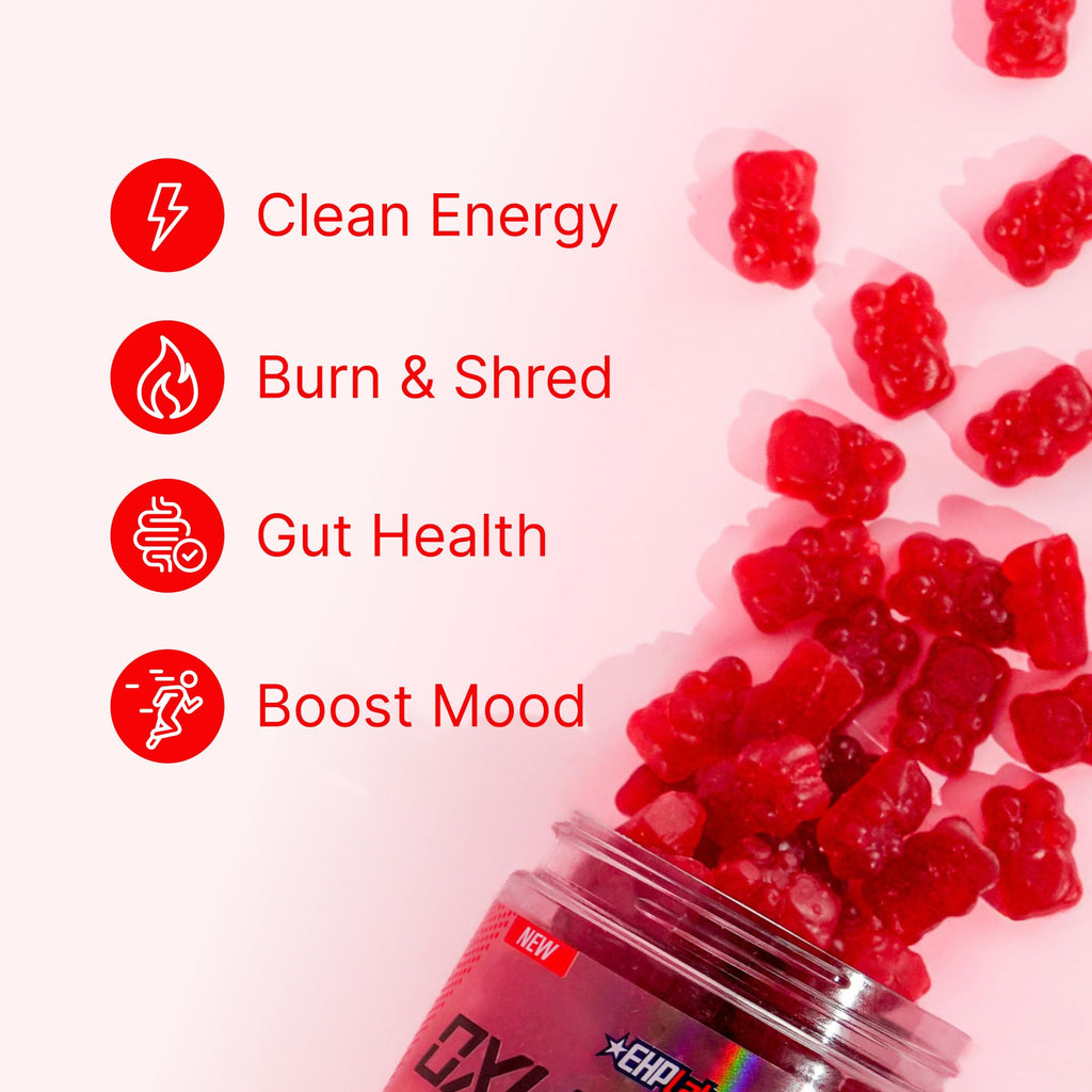EHP Labs OxyShred Gummies Pre-Workout Energy Chews

