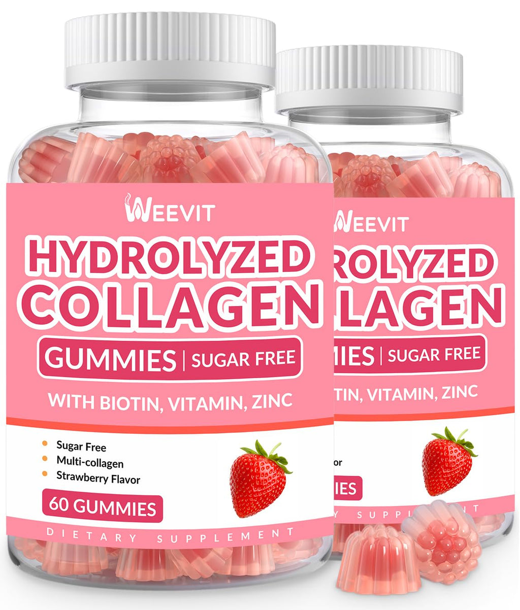 Sugar Free Collagen Gummies for Women with Biotin & Vitamins

