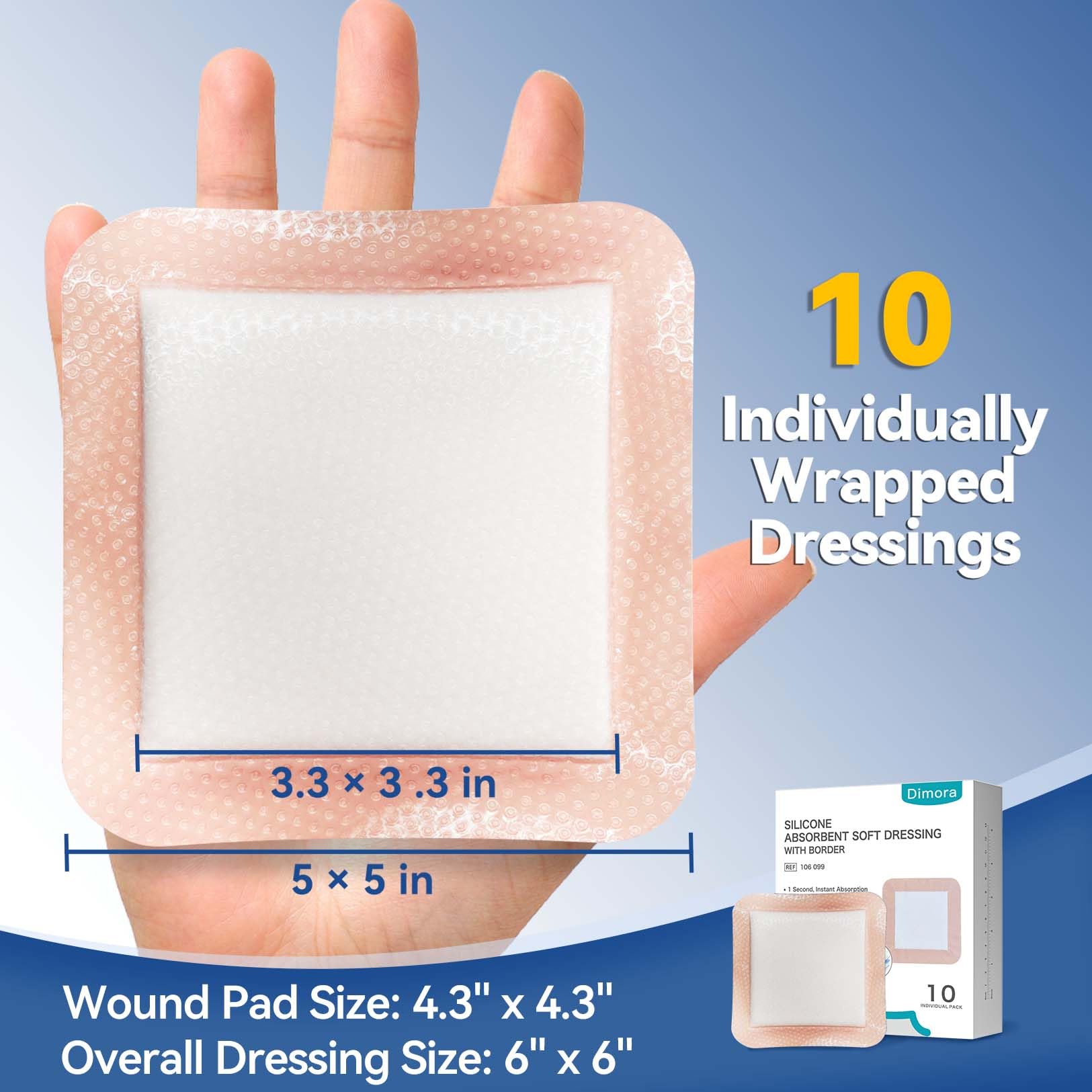 Dimora Silicone Wound Dressings with Gentle Adhesive

