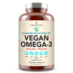 AMANDEAN Vegan Omega-3 Softgels with Algae DHA & EPA

