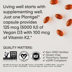 Sports Research Vitamin D3 + K2 with Coconut Oil - Vegan


