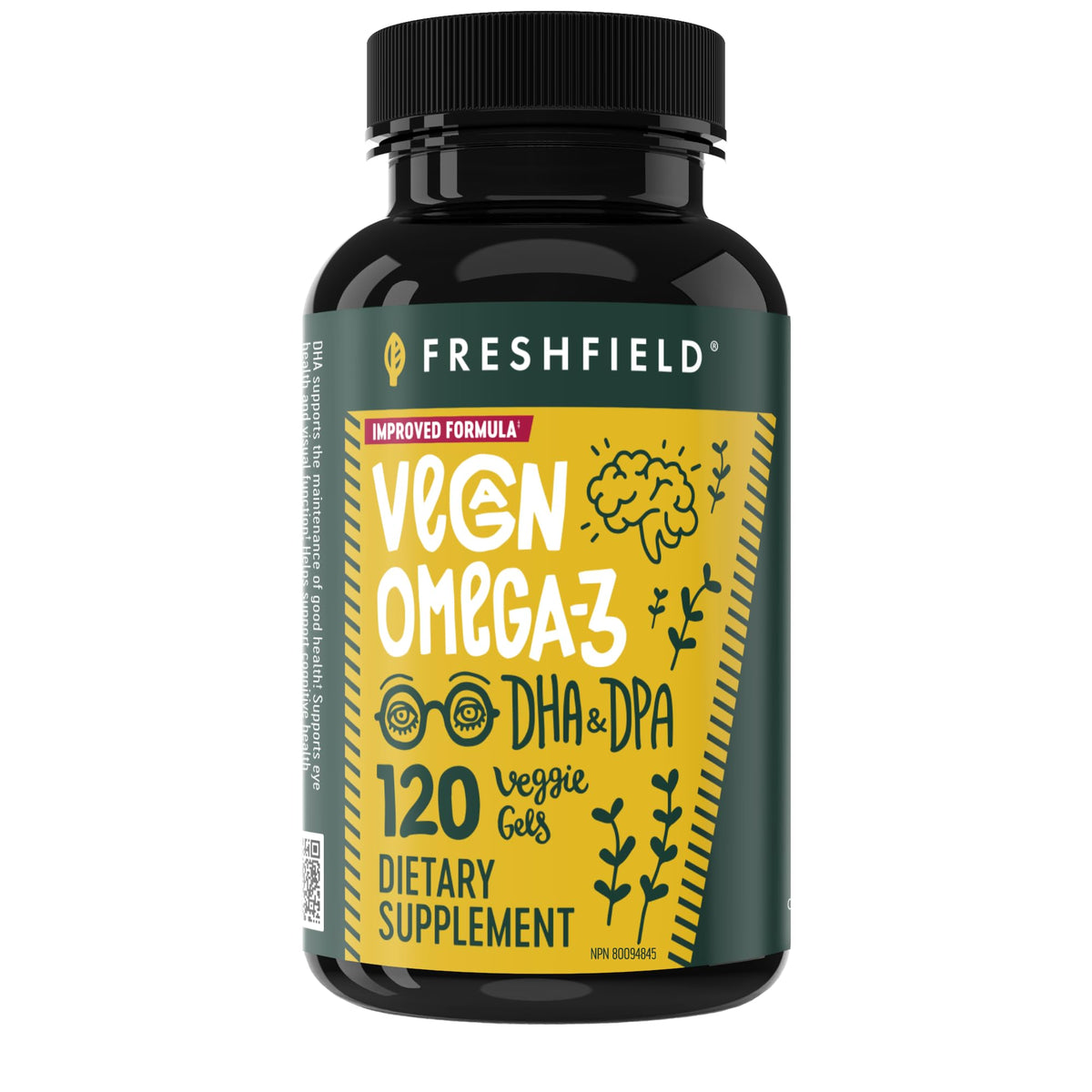 Freshfield Vegan Omega-3 DHA + DPA Algae Oil
