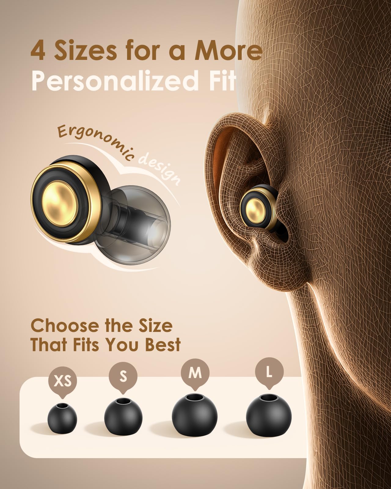 ZovGemy Reusable Silicone Ear Plugs - Focus & Travel

