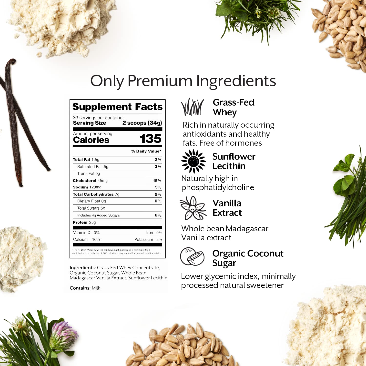 Promix Nutrition Whey Protein Powder Grass-Fed Gluten-Free

