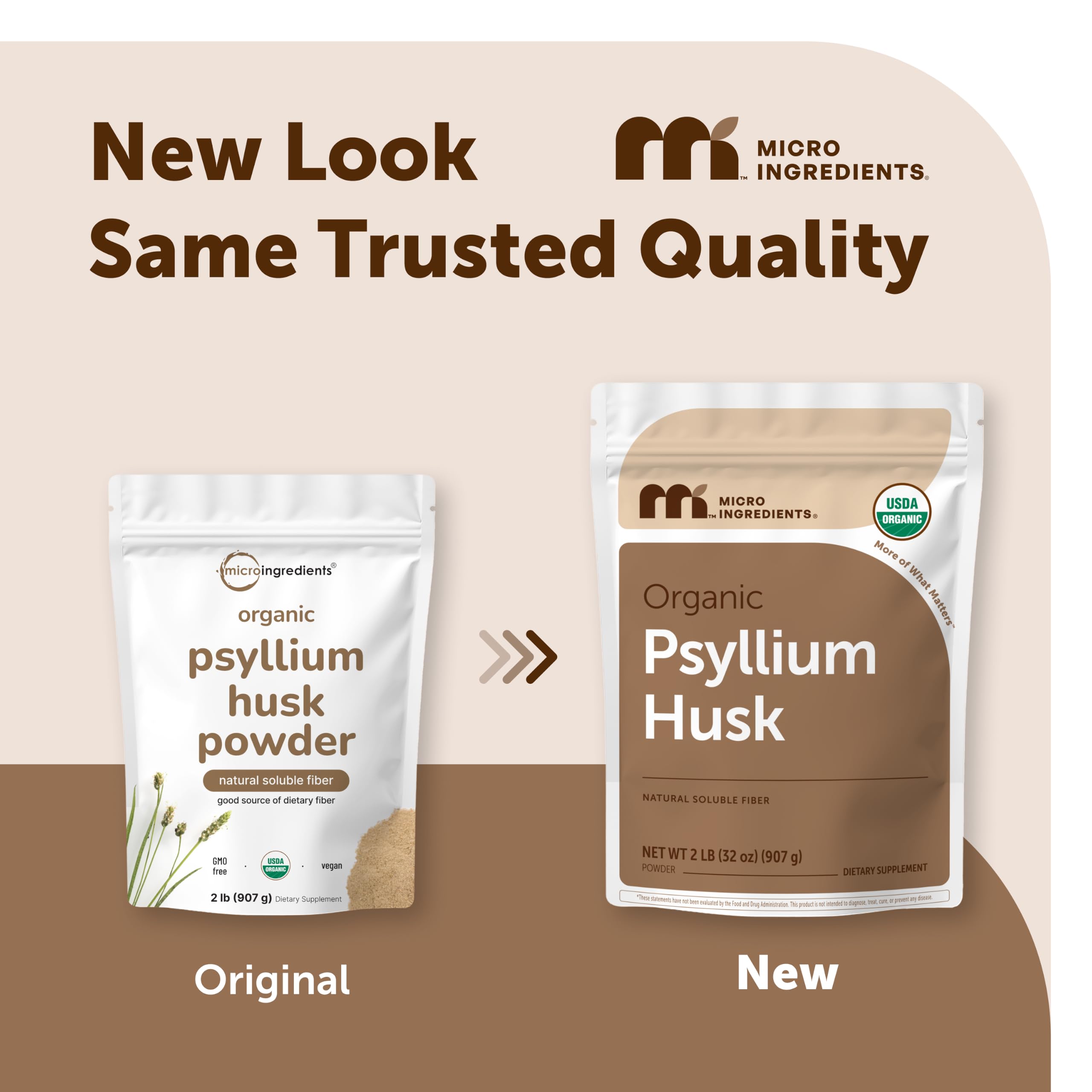 Micro Ingredients Psyllium Husk Powder Fiber Supplement

