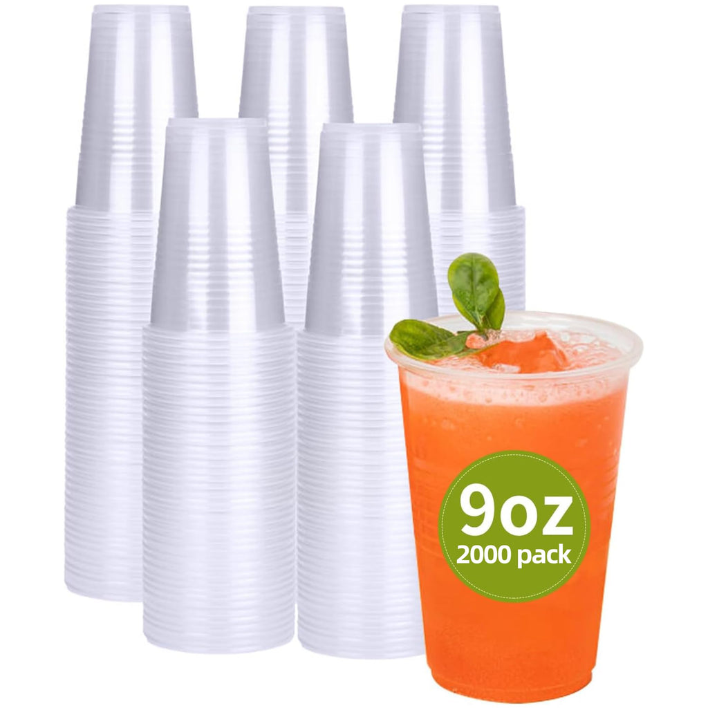 RACETOP Clear Disposable Plastic Cups for Parties