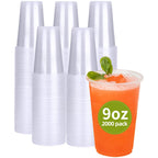 RACETOP Clear Disposable Plastic Cups for Parties