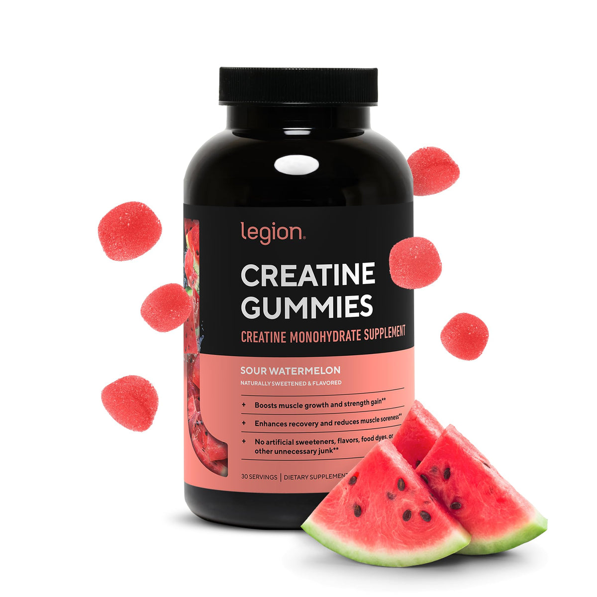 LEGION Creatine Monohydrate Gummies – Chewable Creatine for Muscle Growth & Recovery