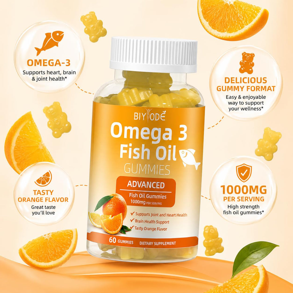 Omega-3 Fish Oil Supplement for Heart & Brain Health

