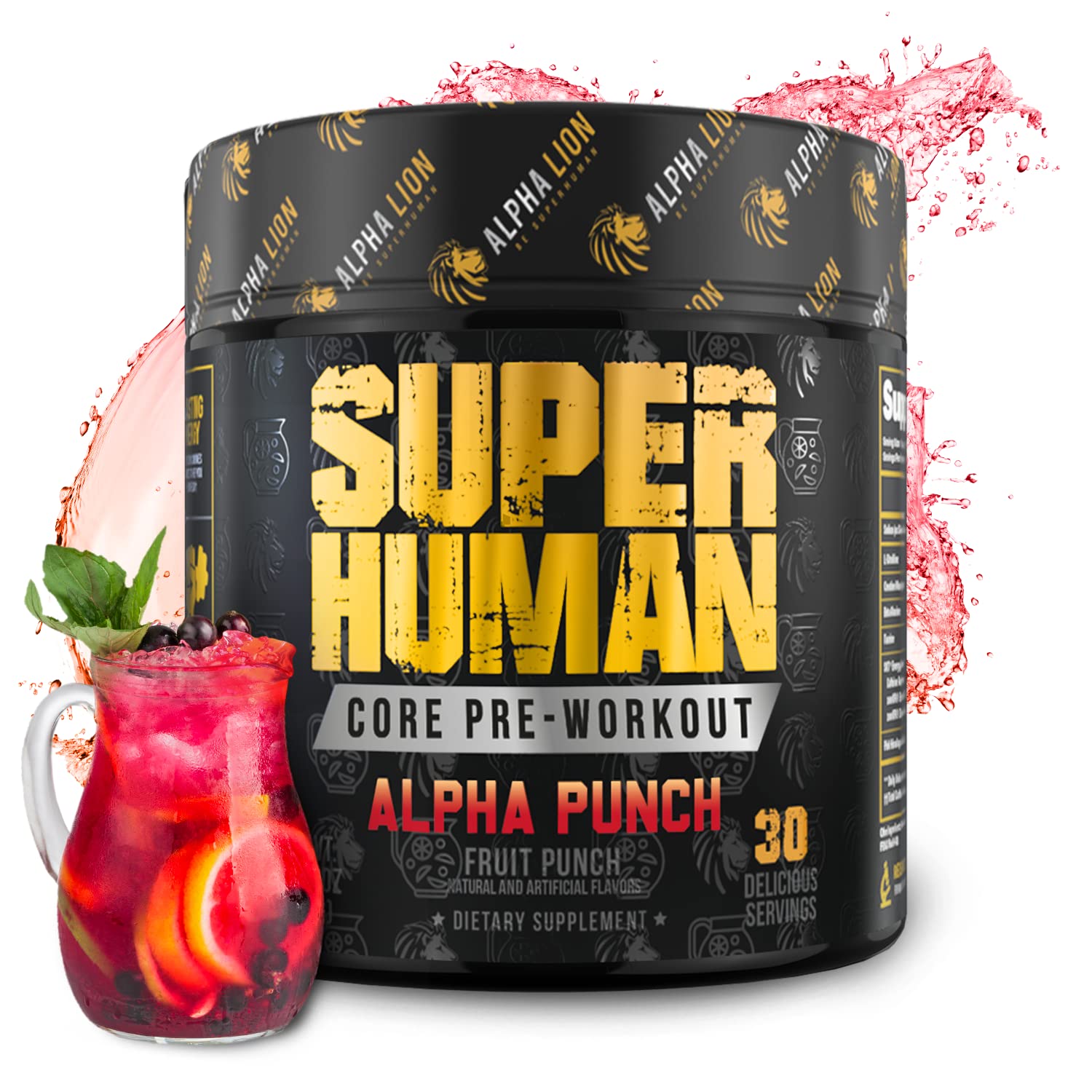 Alpha Lion Core Pre-Workout Powder with Creatine & Caffeine

