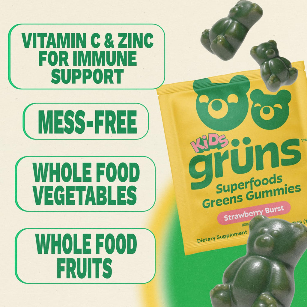 Gruns Kids Greens Gummies 20+ Vitamins

