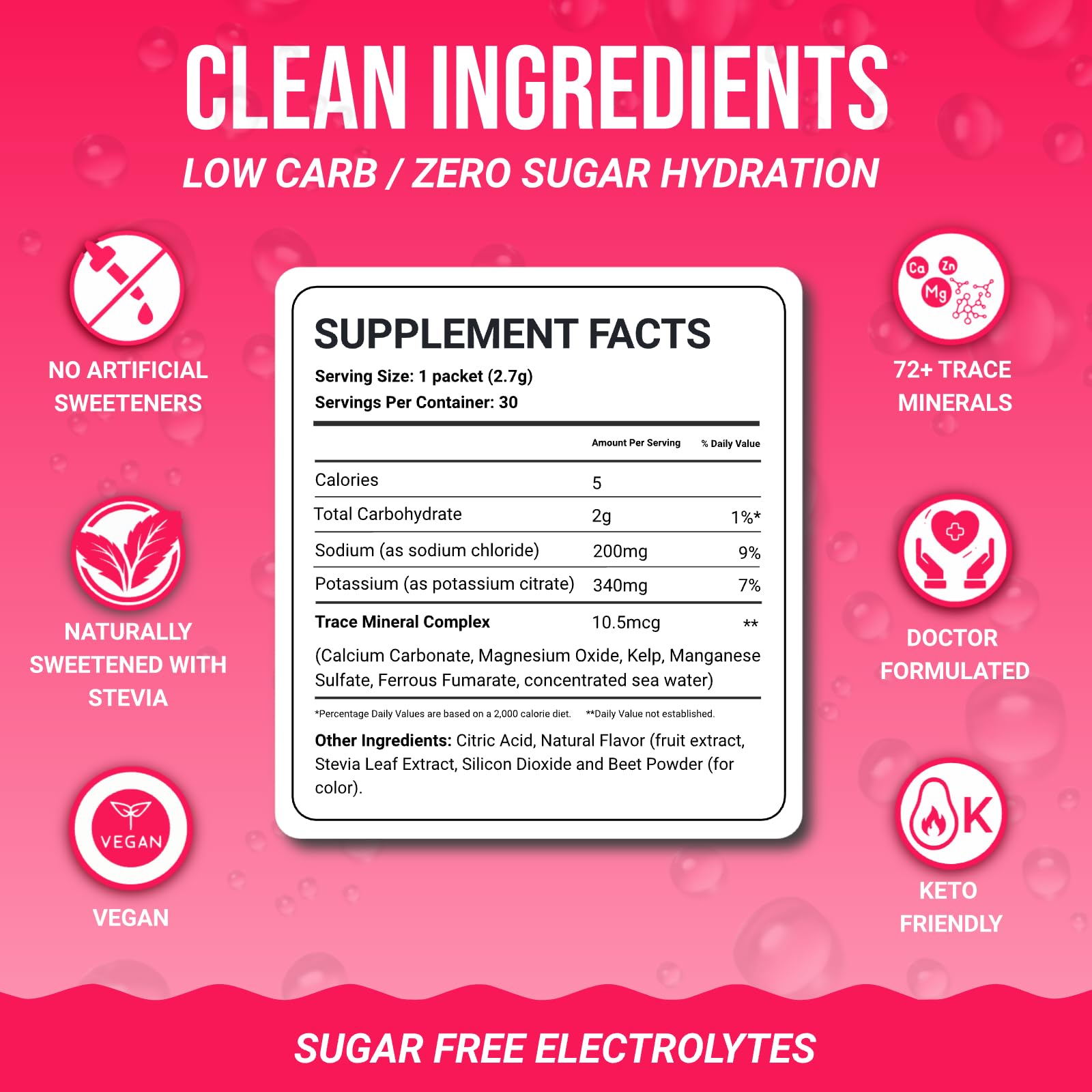 Dr Price's Electrolyte Hydration Powder - Sugar Free, Vegan


