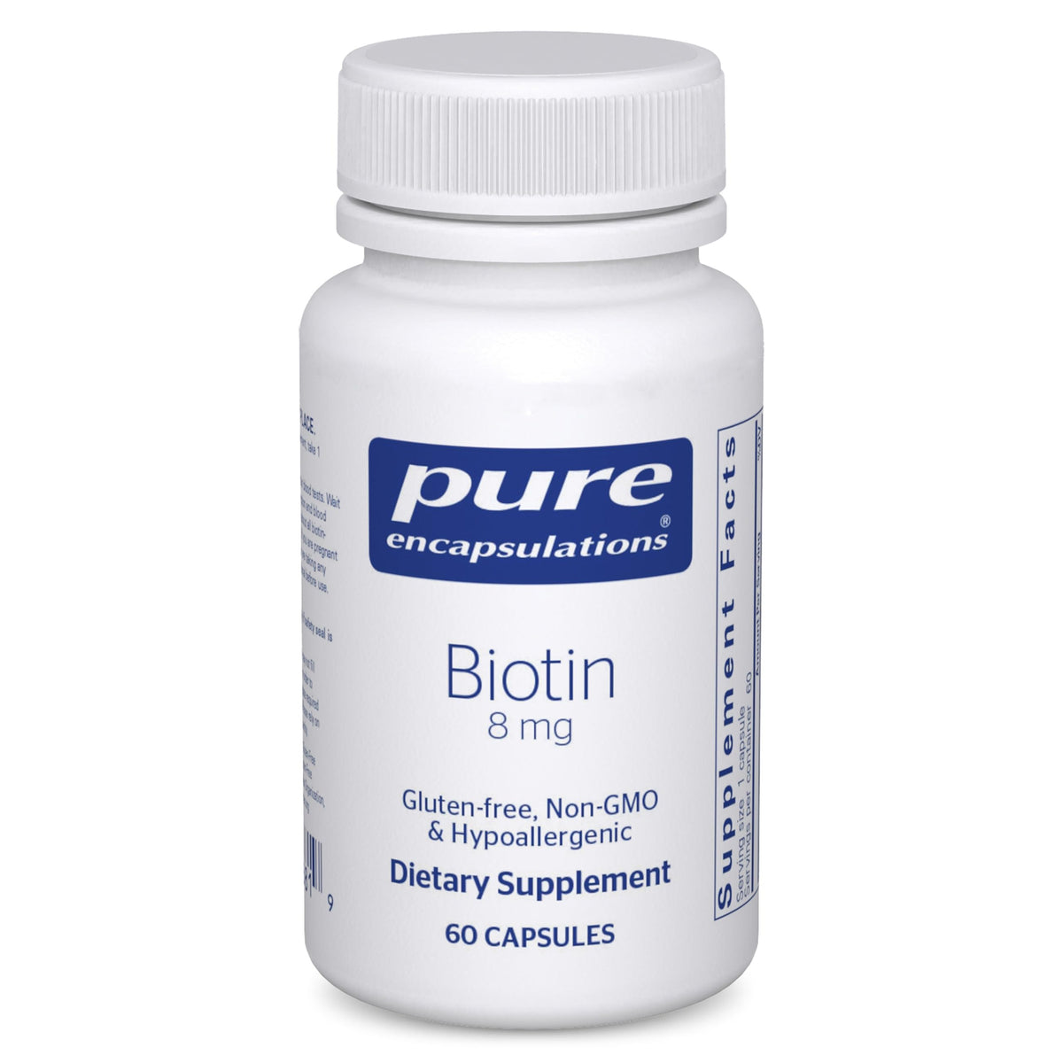 Pure Encapsulations Biotin Supplement for Hair Skin Nails