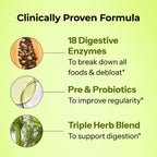HUM Flatter Me Digestive Enzymes with Prebiotics Probiotics

