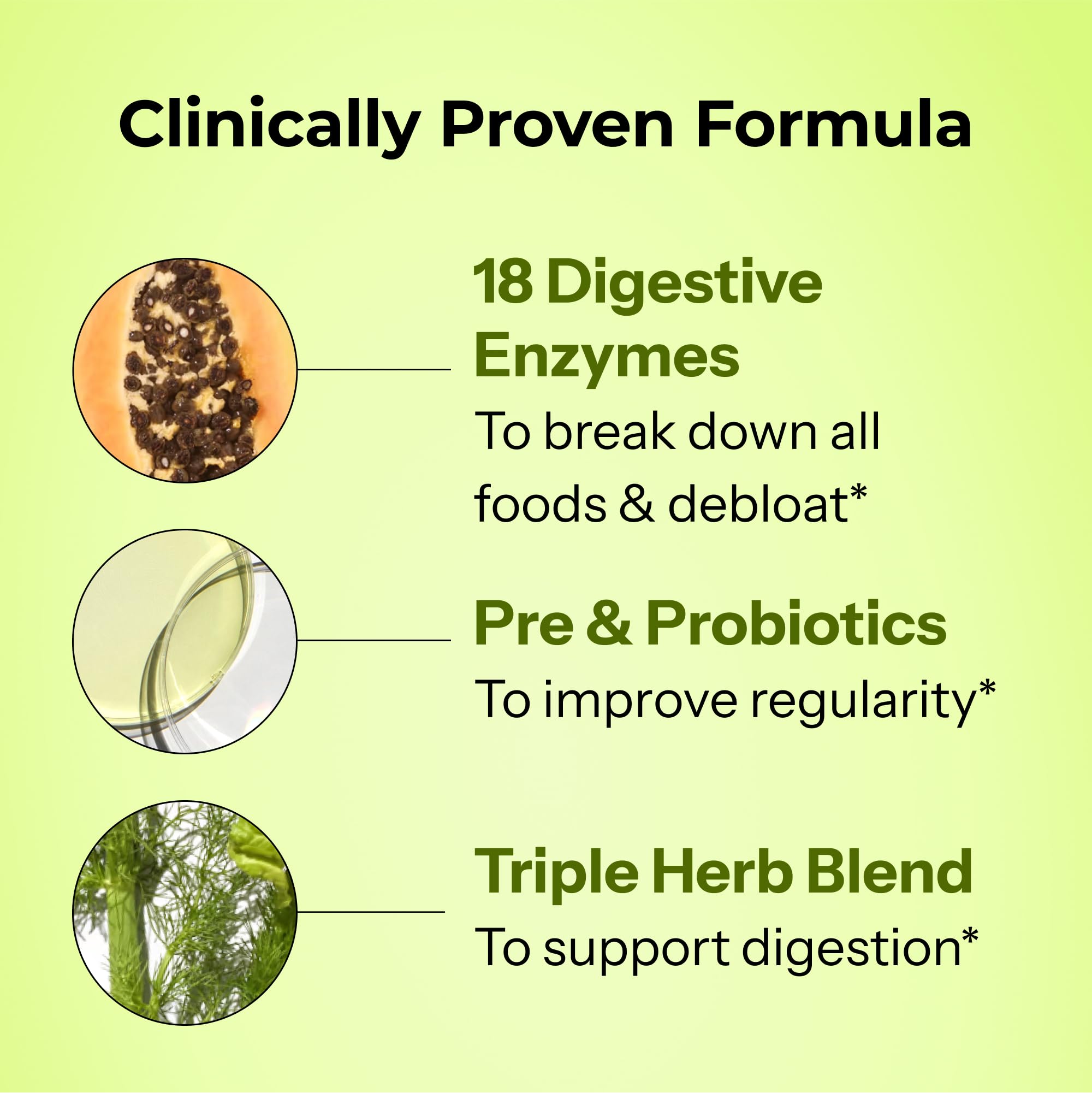 HUM Flatter Me Digestive Enzymes with Prebiotics Probiotics

