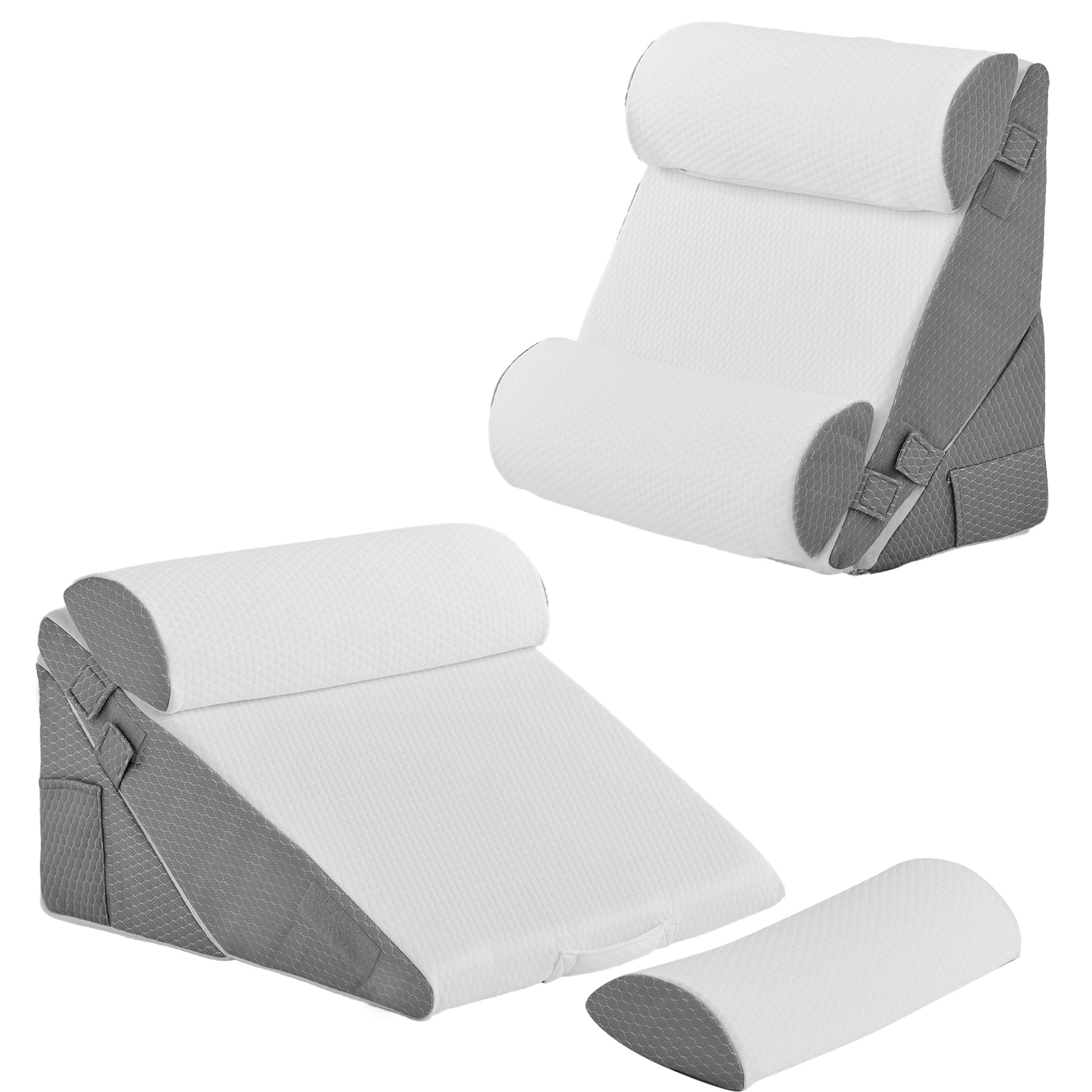 Bedluxe Wedge Pillow Set - Adjustable Orthopedic Bed Wedges
