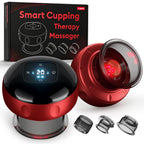 7-in-1 Smart Cupping Therapy Massager with Red Light & Heat, 20 Levels