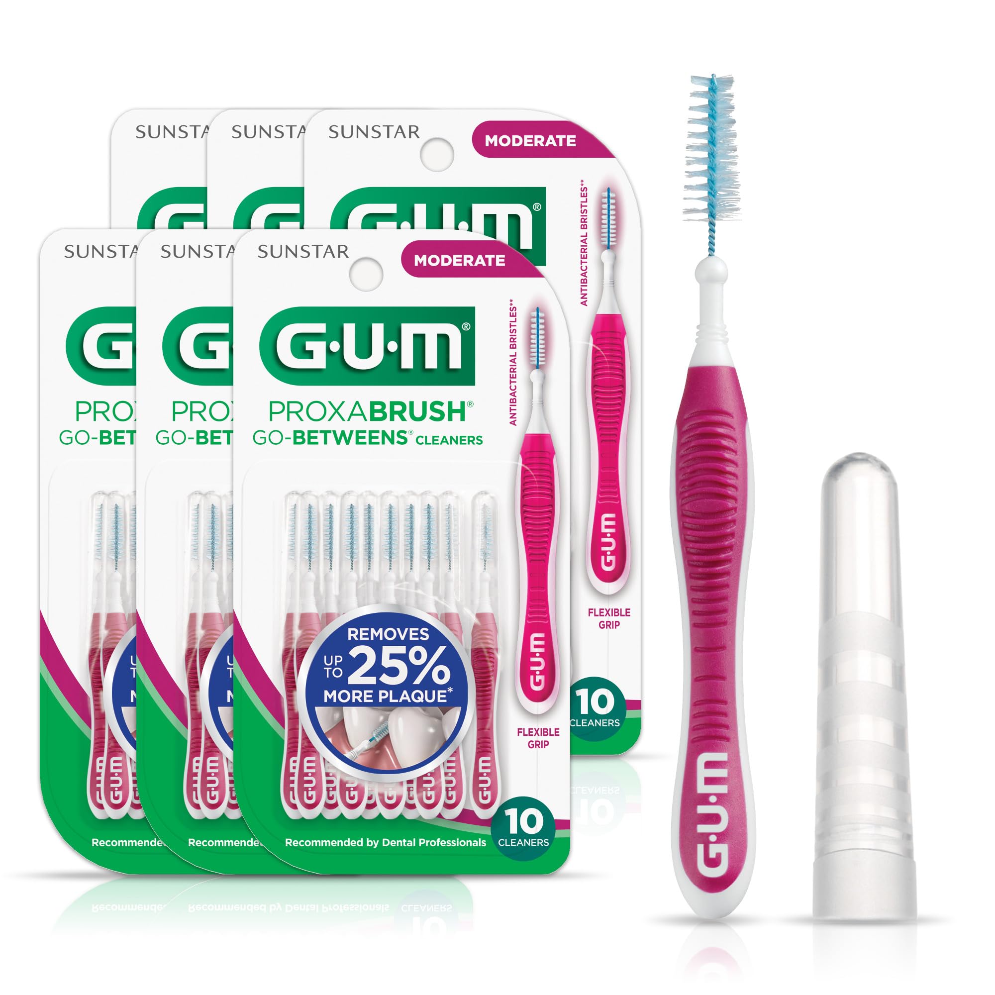 GUM Proxabrush Go-Betweens Interdental Brushes for Braces

