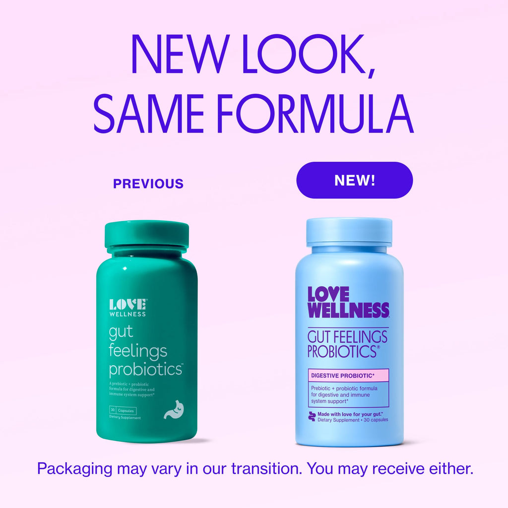 Love Wellness Gut Feelings Probiotic Supplement


