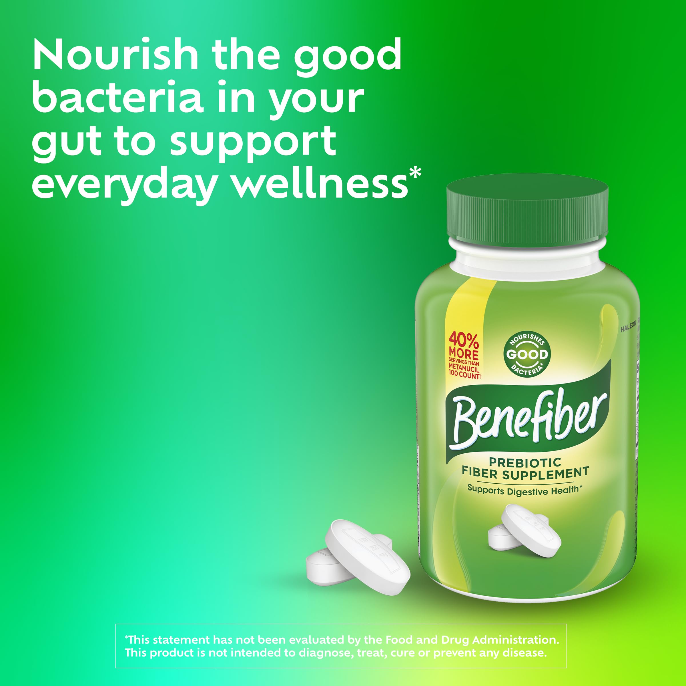 Benefiber Prebiotic GLP-1 Fiber Caplets | Digestive Support

