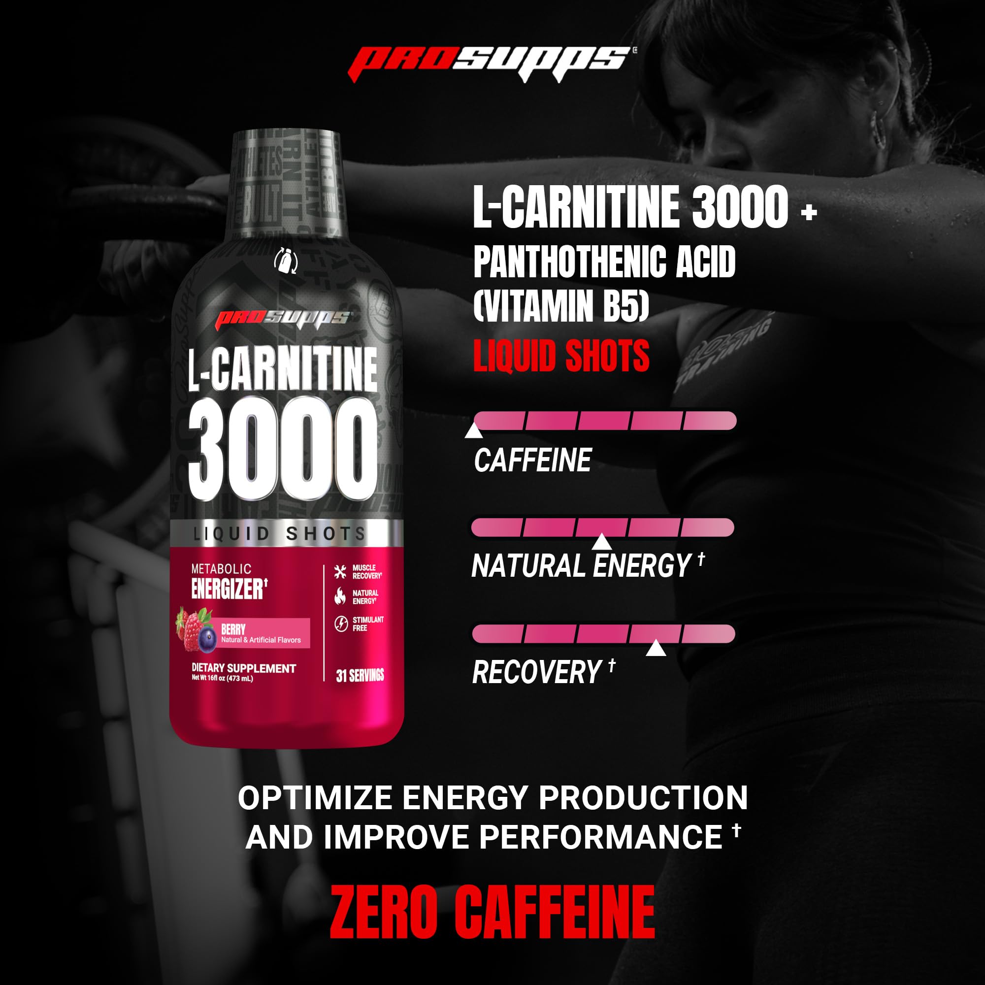ProSupps L-Carnitine Liquid Shot for Energy & Recovery

