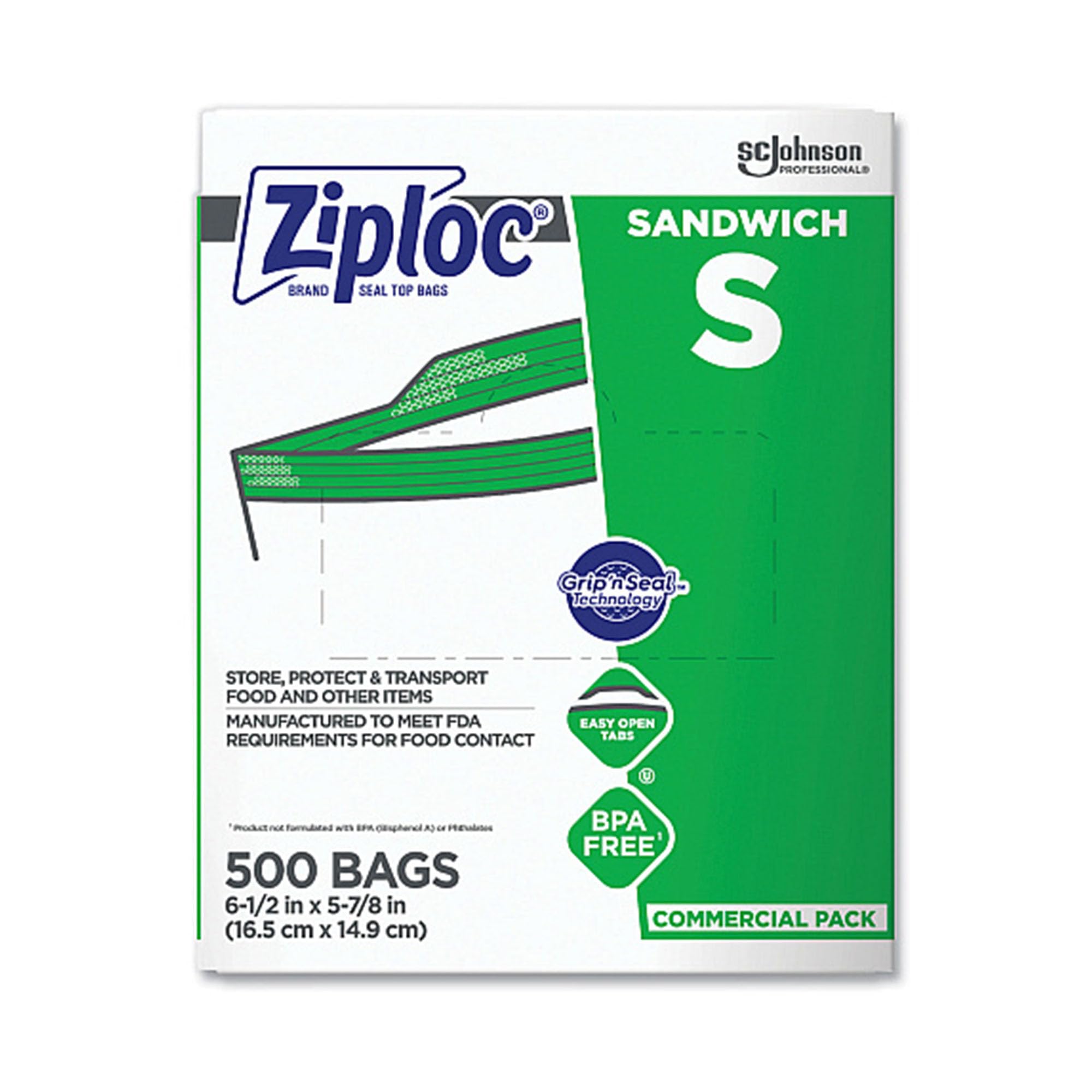 SC Johnson Ziploc Sandwich Bags - Easy Open Tabs

