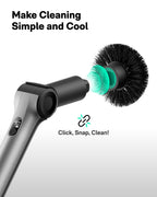 HOTO Flexi Cordless Spin Scrubber with Interchangeable Heads

