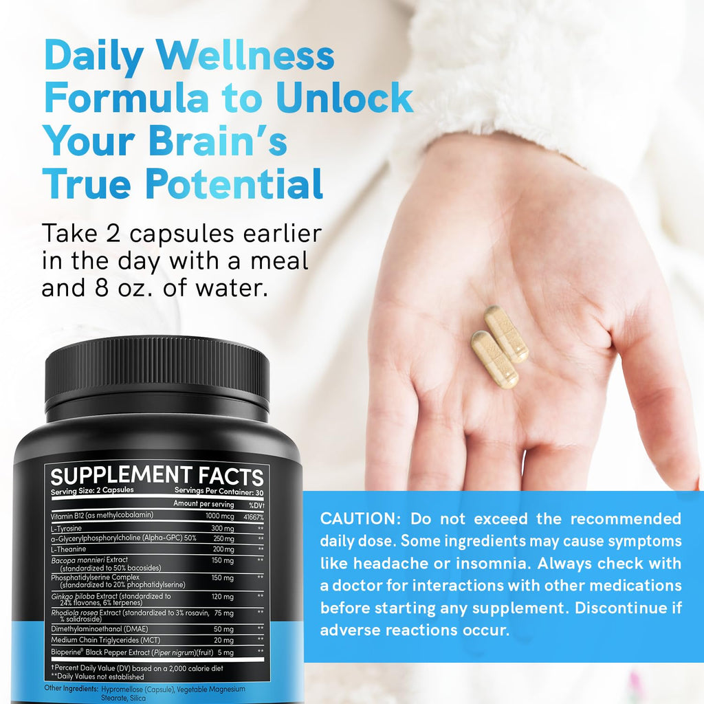 MedChoice Nootropic with Ginkgo Biloba & Bioperine

