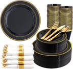 WDF Disposable Dinnerware Set – Premium Plastic Partyware