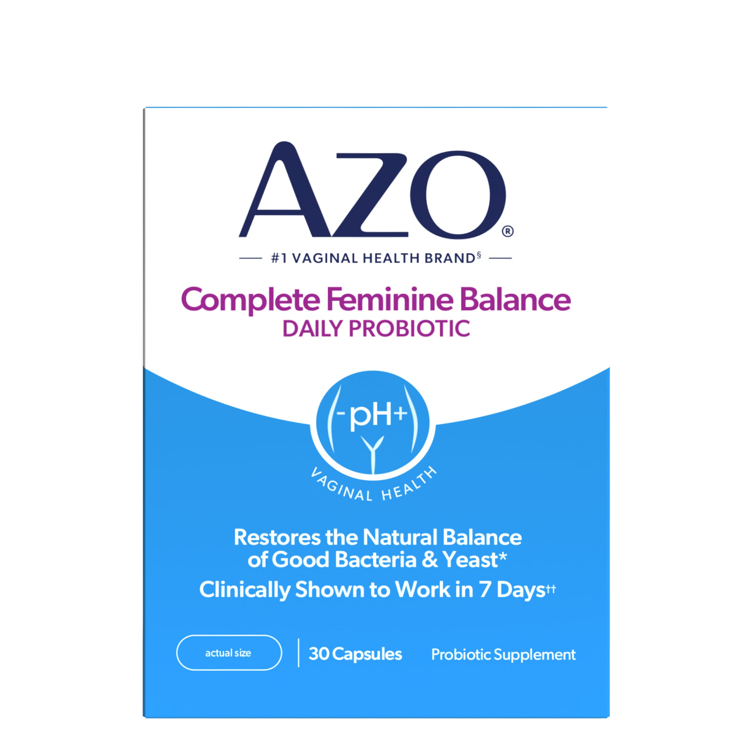 AZO Complete Feminine Balance Vaginal Probiotics for Women

