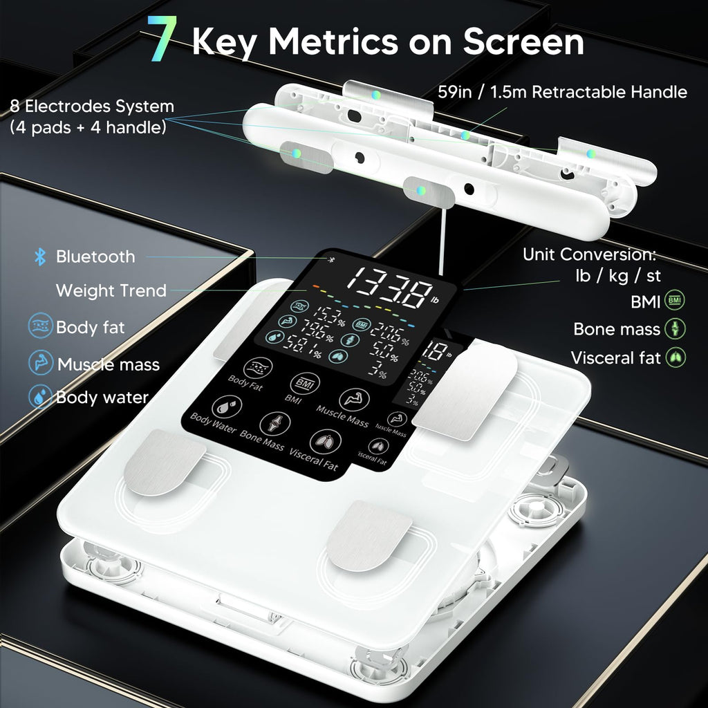 Arboleaf 8-Electrode Smart Body Scale with Body Composition


