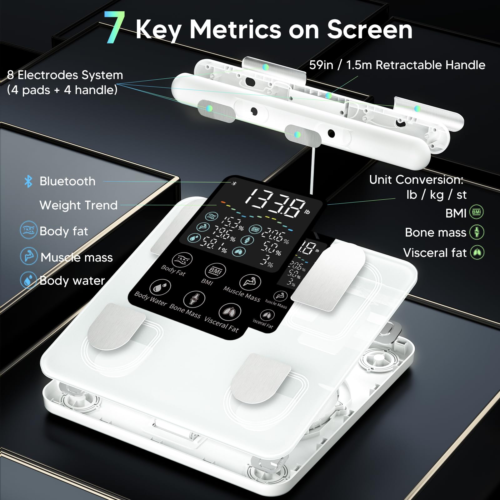 Arboleaf 8-Electrode Smart Body Scale with Body Composition

