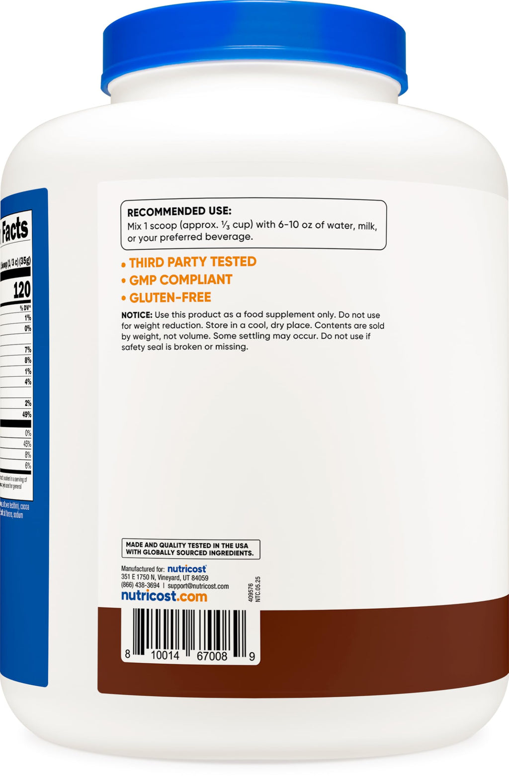 Nutricost Micellar Casein Protein Powder – Gluten Free

