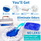 MINIVON Bedpan Set with Liners, Pads & Gloves

