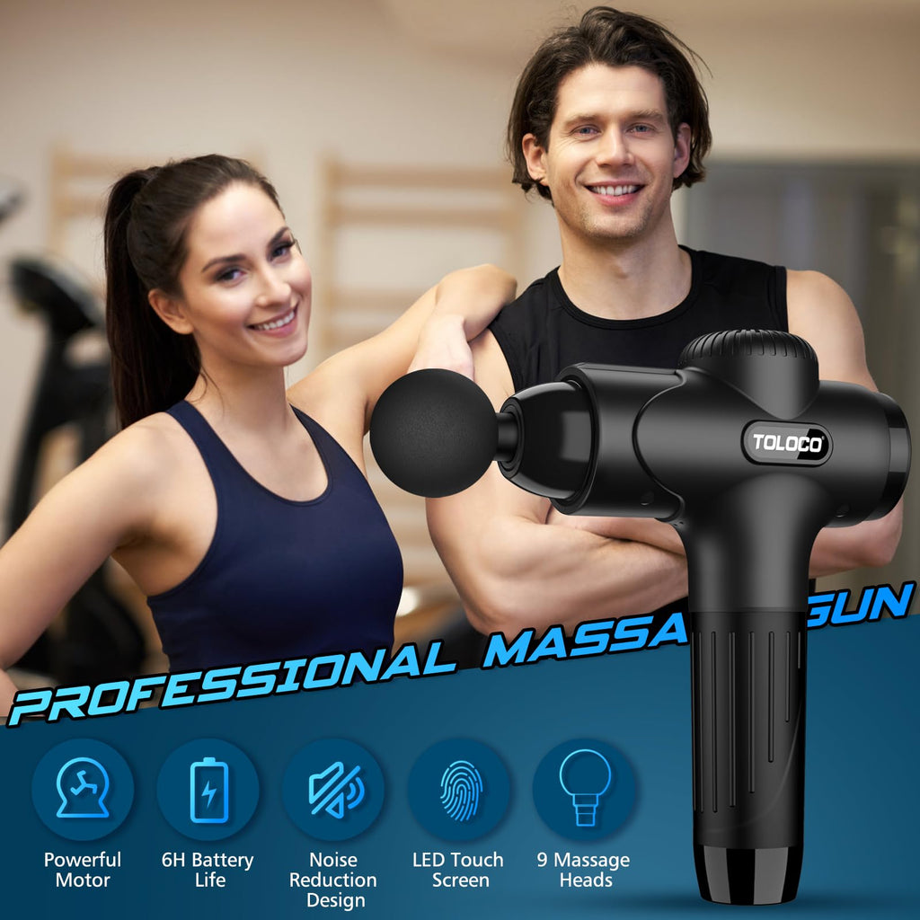 TOLOCO Massage Gun Deep Tissue Percussion – 7 Speeds

