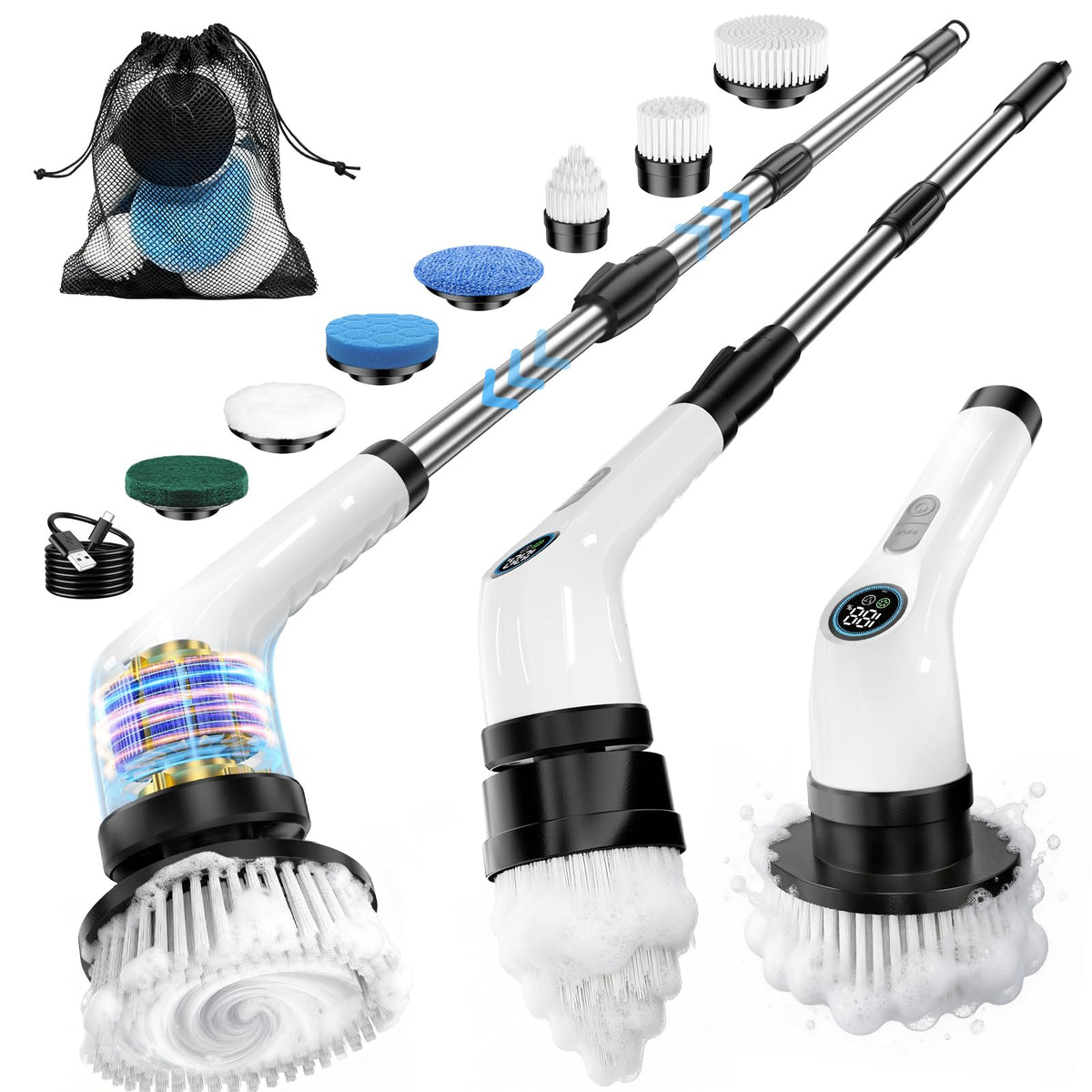Electric Spin Scrubber with Rechargeable Battery

