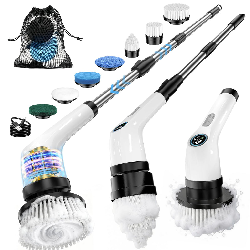 Electric Spin Scrubber with Rechargeable Battery

