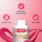 Jarrow QH-Absorb Ubiquinol 100 mg Softgels

