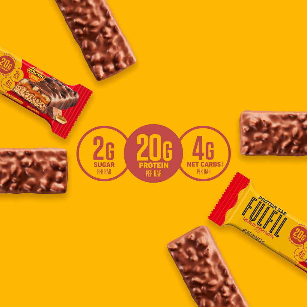 FULFIL Chocolate Peanut Butter Bar with Reese's

