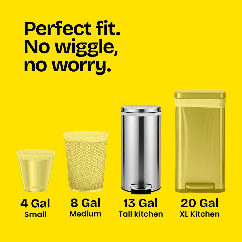 Glad ForceFlex Tall Kitchen Trash Bags 13-Gallon Fresh Clean

