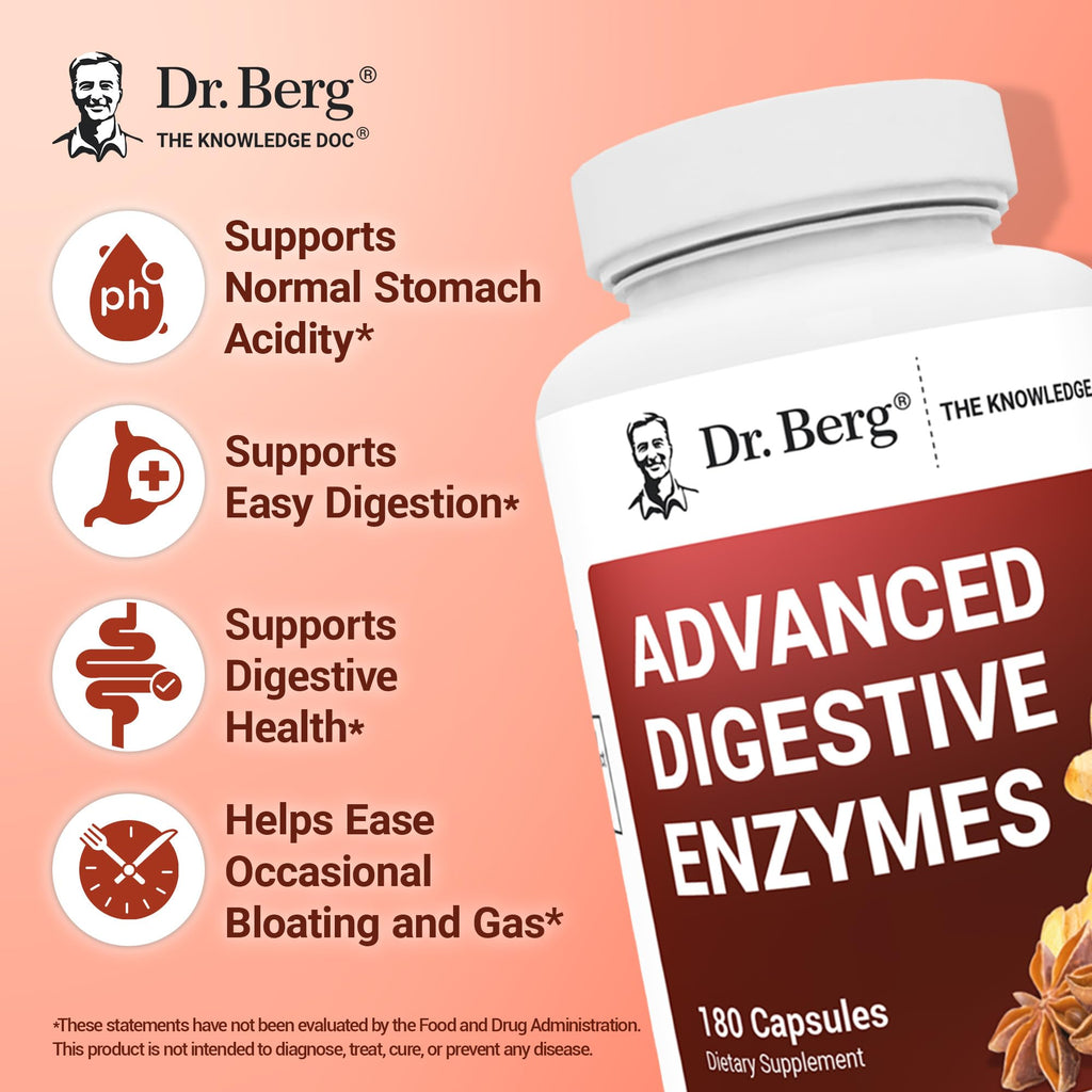 Dr. Berg Advanced Digestive Enzymes with Apple Cider Vinegar

